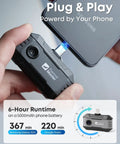 Hand holding P1 USB-C Thermal Imaging Camera For iPhone And Android, 320x240 IR Resolution, connecting to smartphone