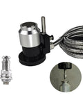 Premium Cnc Automatic Tool Sensor Gauge With Rock Solid Zero Point Oh Oh One Mm Accuracy Z Axis Calibration Probe For Garage And Industrial Milling Centers Built Like A Tank, showcases the probe with hydraulic tubing.