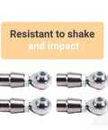Heavy Duty Self Aligning Ball Joint Rod Ends With Left And Right Hand Threads Paired With Lock Jam Nuts for smooth pivot motion.