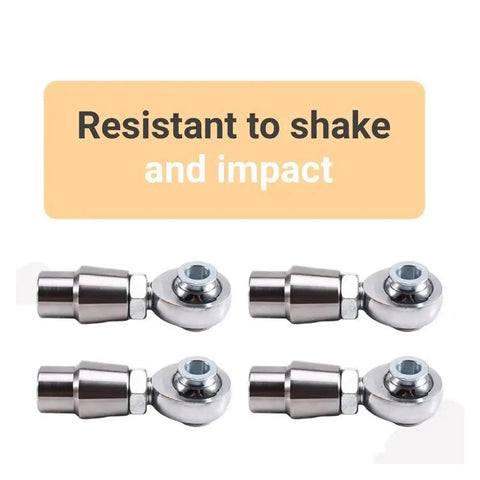 Heavy Duty Self Aligning Ball Joint Rod Ends With Left And Right Hand Threads Paired With Lock Jam Nuts for smooth pivot motion.