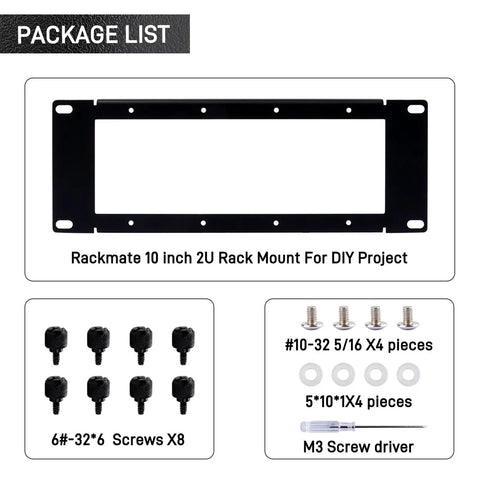 Heavy Duty 10 Inch 2U Rack Mount Bracket For Diy Projects Offering A Tight Space Saving Fit That Works Like A Charm With Popular Server Chassis For Smooth Buildouts