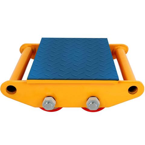 Beefy Heavy Duty Machinery Moving Skates With Non Slip Cap 13,200 Lbs Capacity Four PU Wheels Dolly Skates For Industrial Equipment