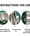 Instructions for use of Low-Speed Water Wheel Hydroelectric 50W And 100W Micro Hydro Generator Portable Turbine components.