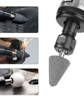 Close-up of the Top Shelf Air Die Grinder Kit, Slick Pneumatic Polishing Tool, featuring versatile grinding tips for various applications.