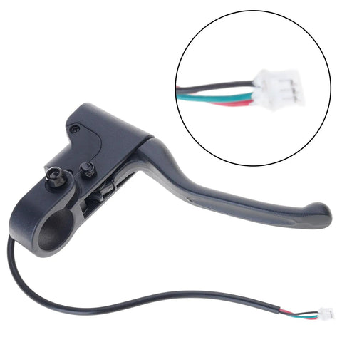 Aluminum Alloy Electric Scooter Brake Handle Left Lever With Clutch, Easy Install And Strong Tension, Comfortable Grip And Smooth Braking