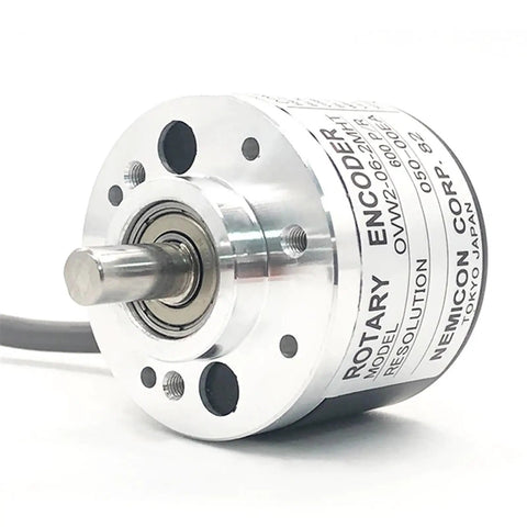 Front view of Top Notch Incremental Encoder With Flexible PPR Range From 600 To 3600 For Precise Motion Sensing in Industrial Machinery