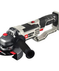 Professional 20V Max 4.5 Inch Angle Grinder with cast housing, overmolded grip, and fast 8500 RPM drive.