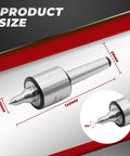 MT2 60 Degree Live Center With 0.0002 Inch Runout, 18mm Shank, 55-60 HRC Hardness showcasing dimensions for lathe use