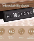 Control panel for Stunning Electric Over Bed Table With Rolling Wheels And Adjustable Height showing one-button lifting adjustment.