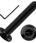 Heavy Duty M6 x 35mm Flat Head Hex Socket Cap Screws Bolts Set In 304 Stainless Steel Full Thread Black Oxide with hex spanner
