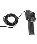 Handheld Endoscope Camera With 2.8 Inch IPS Display And Eight LEDs, includes flexible cable for plumbing and vent checks.