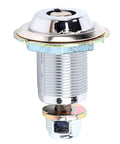 Tubular Cam Lock Zinc Alloy Round Door Keyed Replacement for File Cabinets and Small Enclosures, side view, 1.06 x 0.67 in.