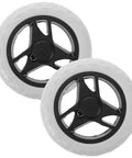 2-pack of 6.69 Inch Replacement Laundry Cart Wheels For Durable Rolling And Easy Maneuverability In Grocery Trolleys And Foldable Utility Carts