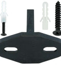 6 Pack Barn Door Floor Guide For Pocket Door Bottom Durable POM Construction Smooth Quiet Glide Includes Screws And Anchors Size 1.71 In Long 0.96 In Wide 0.78 In High Suitable For Bottom Rail Alignment And Stable Track Support product image showing guide, screws, and anchors.
