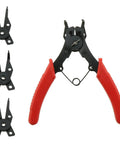 4 In 1 Multifunctional Carbon Steel Snap Ring Pliers For Car AC Compressor Clutch Fix with heat treated jaws and grip handles