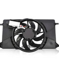 Straight Bolt On Electric Radiator Cooling Fan Replacement For Ford Focus 2012 2018 with reinforced blades and heavy-duty motor.