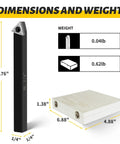 Five Sets Of One Quarter Inch Carbide Lathe Tool Bits For Indexable Turning Metal Lathe Tools dimensions and weight diagram.