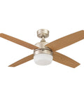 Atlas 44 Inch Modern Indoor LED Ceiling Fan With Light And Remote Control For Small Rooms Up To 100 Sq Ft Dual Mounting Options And Reversible Motor