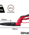Pro Grass Shears With 360 Degree Rotating Head, Sharp Japanese SK5 Steel Blades For Edging And Trimming, 15 Inch