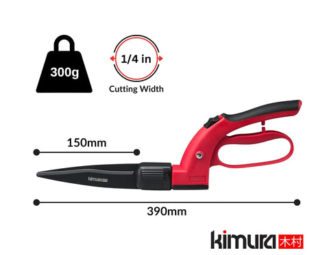 Pro Grass Shears With 360 Degree Rotating Head, Sharp Japanese SK5 Steel Blades For Edging And Trimming, 15 Inch