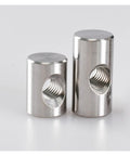 Barrel Nut Dowel Set M5 304 Stainless Steel For Furniture Construction With Cross Hole Hammer Embedded Easy Bolt Alignment And Rust Resistant Beefy Joints 10 To 30mm Includes 5 To 20 Pieces