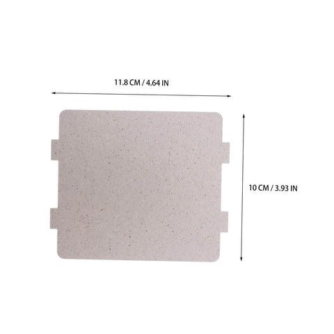 10 Pack Microwave Waveguide Cover Mica Sheets Universal Fit For Heat Insulation And Repair, 11.8cm x 10cm dimensions shown