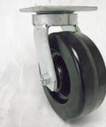 Tough As Nails Six Inch By Two Inch Kingpinless Phenolic Caster Kit, single swivel wheel with solid phenolic tire.