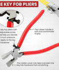 All In One Key Fob Hardware Kit With 40 Sets Of 1 Inch Fob Hardware And 8 Inch Pliers In Four Colors Includes Matching Split Rings