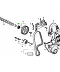 Detailed diagram of Civic Camshaft Seal Gasket Replacement For 1984 To 2005 D Series SOHC Engines D16Z6 D16Y8 D15 D16 D17, size 45x29x8