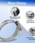 Heavy Duty Pool Hose Clamps Set For Above Ground Pools One And A Quarter Inch Stainless Steel Connector Clips 4 Pack
