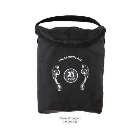 Landing Pad For Diving Gear Heavy Duty Rugged Tarpaulin Bottom with compact storage bag shown in image