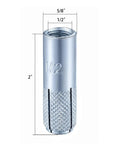 Twenty Pack One Half Inch Thirteen Drop In Anchors Knurled For Solid Concrete Zinc Plated Carbon Steel Internal Forced Expansion Screws