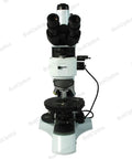 Pro Grade 50X To 1000X Trinocular Polarizing Microscope With Dual Halogen Lighting And Infinity Plan Achromatic Objectives For Petrology Geology Laboratories Medicine Biology PL13010333 front view