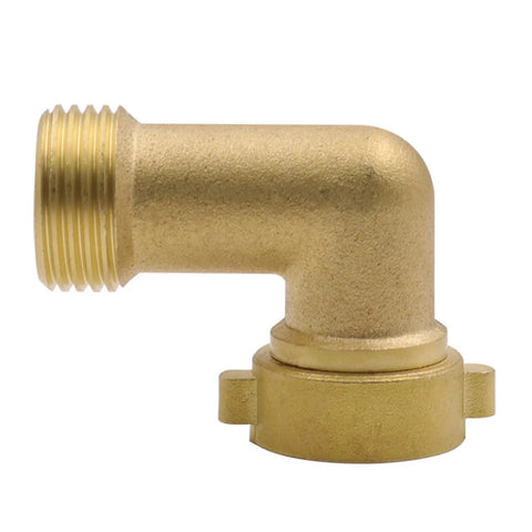 Garden Hose Elbow 90 Degree Solid Brass Quick Adapter For Irrigation And Watering Heavy Duty Connector Keeps Your Hose From Twisting And Leaking