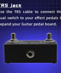 Dual Latching Footswitch Pedal For Guitar Amp With TRS Cable Two Tap Switches A And B for easy channel changes on stage