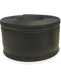 Ultra Thick Black Vinyl Wall Base Self Stick One Eighth Inch Four And A Quarter Inch Tall By Eighty Foot Roll Peel And Stick Adhesive Backing Flexible Floor Base With Toe For Easy DIY Install In Home Garage, coiled view of the black vinyl roll