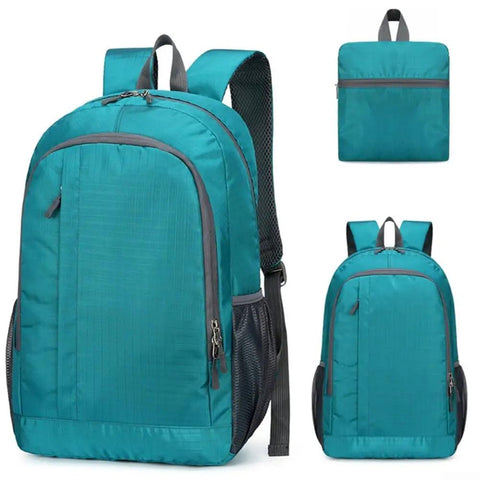 Ultra Light Packable Daypack For Travel And Hiking With Water-Resistant Nylon, Scratch-Resistant And Durable, Multiple Pockets, Green