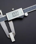 IP54 Rated Digital Caliper With Inch, Metric, And Fraction Conversion, 0-12 Inches (300mm), Stainless Steel, Large LCD Screen