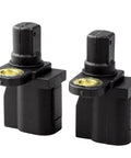 Top Notch Rear Abs Wheel Speed Sensor Pair Fits Ford Escape Focus Volvo S60 V60 And More, black plastic sensors, direct fit replacement.