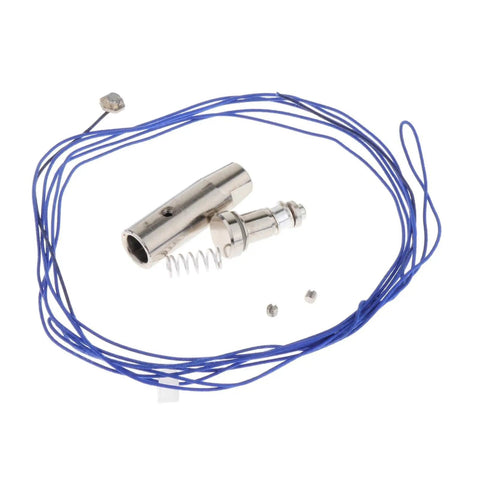 Stainless Steel Foil Fencing Head Protector And Hand Guard Bracket For Training And Competition, springs, screws, blue wire detail