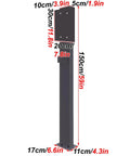 Hella Tough Ev Charger Pedestal Stand dimensions showing height 150cm and width measurements, heavy duty floor mount for electric vehicles.