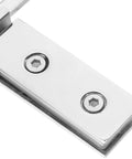Stainless Steel Shower Door Pivot Hinge With Double Hole Design In 304 Bright Finish Glass Door Hardware For Frameless Enclosures