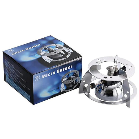 Mini Butane Burner Portable Gas Stove With Aluminum Rack For Outdoor Camping And Home Science Experiments, 1300 C Heating