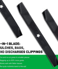 Mulching Blades For Craftsman 42 Inch Riding Lawn Mower LT1000 LT2000 5 Point Star Mounting Pattern Replacement 422719 134149