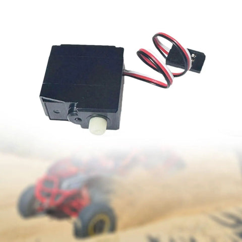Smooth As Butter Slick Steering Servo Motor Replacement For RC Cars Plug And Play Quick Upgrade Tough Plastic Housing with wiring.