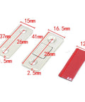 Magnetic Cabinet Catches 10 Pack Invisible Soft Catch Door Latches with Screws, Easy Install, Secure Closure, Dimensions Shown
