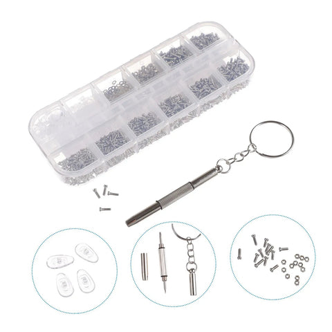 Essential Glasses Repair Tools Kit With Assorted Screws And Mini Screwdrivers For Quick Fixes On Eyewear And Sunglasses Portable DIY Eyewear Repair Set
