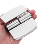 Heavy Duty Stainless Steel Hidden Hinges For Bathroom Partition Doors Folding Door Hardware Set in hand
