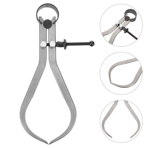 Built Tough Carbon Steel Caliper Kit For Hella Accurate Woodturning showing precision internal and external diameter gauges.