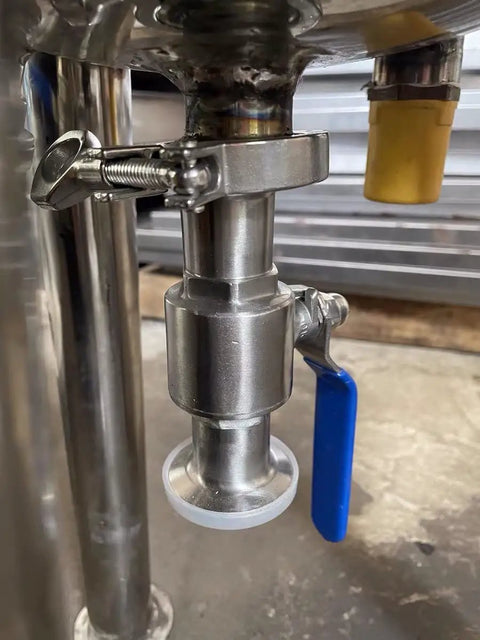 Battle Ready Stainless Steel Sanitary Valve 1.5 Inch Tri Clamp Ball Valve PTFE Lined For Home Brewing Gear Includes Extra Silicone Gaskets Ready To Roll